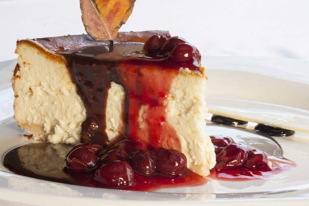 tarta de queso almíbar